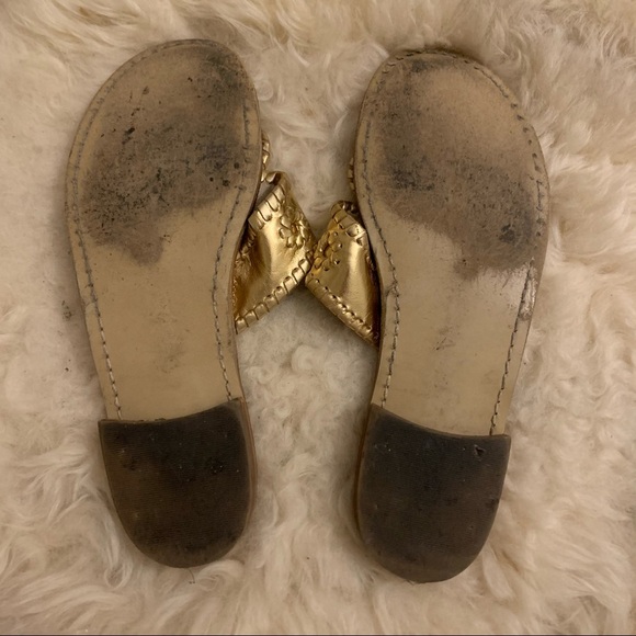 Jack Rogers Gold Sandals - Picture 5 of 7